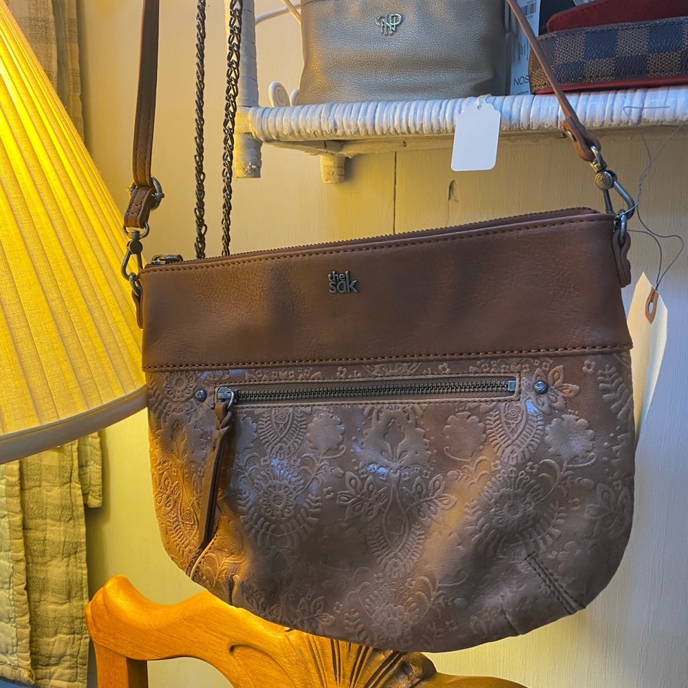 Leather crossbody
